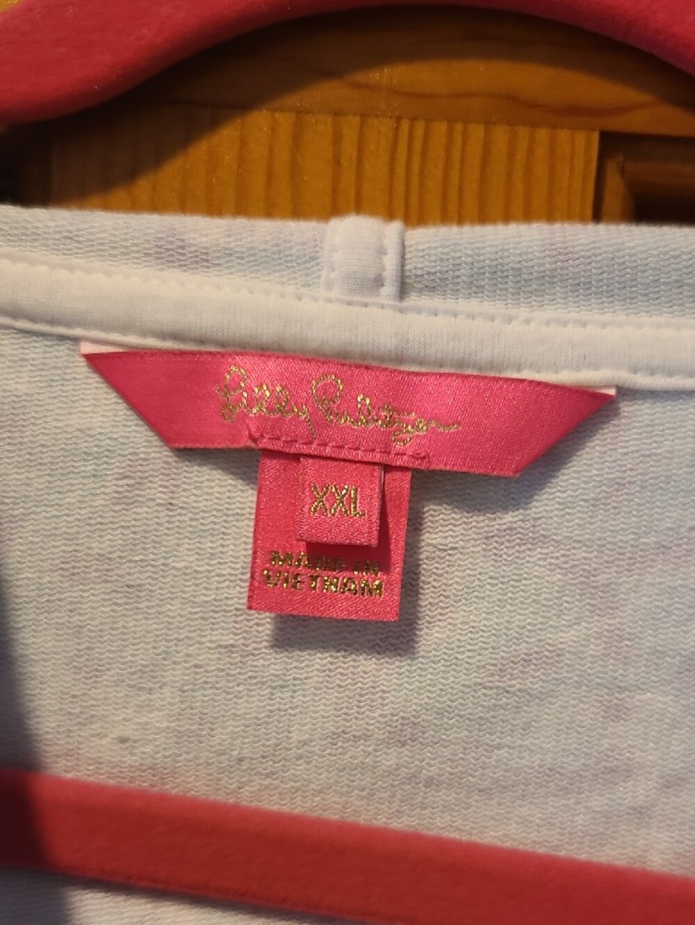 Lilly Pulitzer Womens Blue and White Zip Hoodie Ruffles - Picture 2 of 6